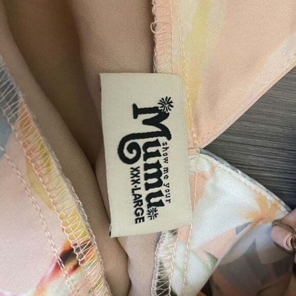 Show Me Your MuMu Mariah Wrap Gown in Paradise Tropical Floral Size XXXL 3X - Picture 7 of 12